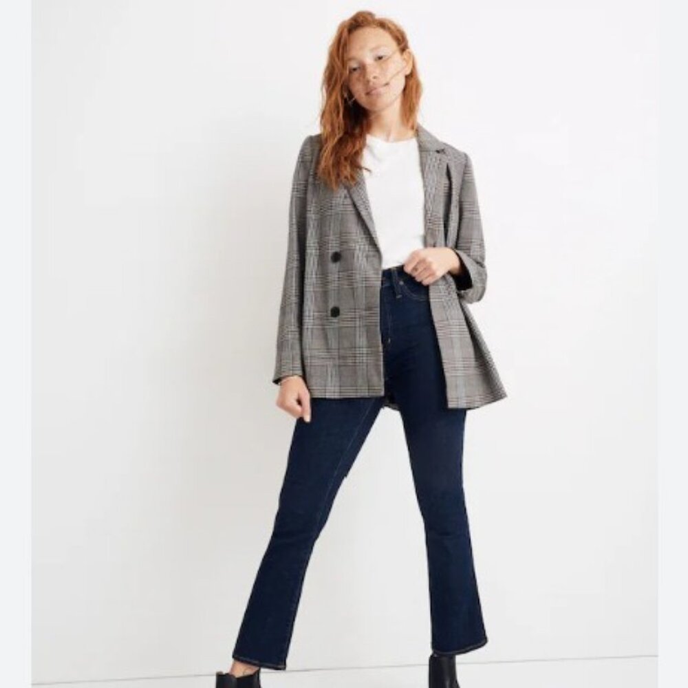 Madewell Caldwell Double-Breasted Blazer in Menswear Plaid‎